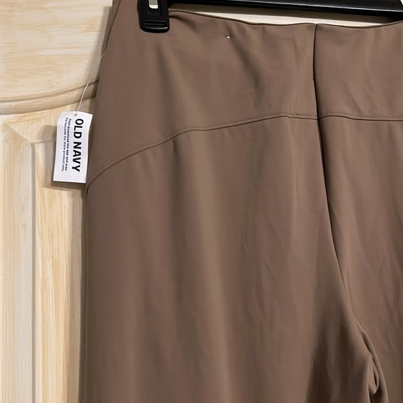 Old Navy PowerSoft Wide Leg Pants Women’s M Tan High Rise Pull On Stretch NEW - Picture 10 of 11
